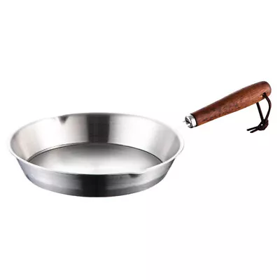 Buy  Stainless Steel Cookware Oil Heating Skillet Frying Pan Bakeware • 11.95£