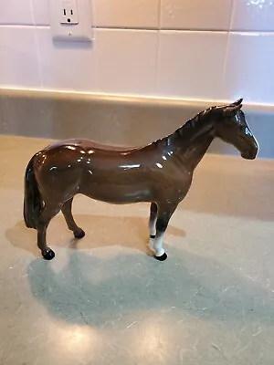 Buy Beswick England Gloss Bay Thoroughbred Race Horse -excellent Condition W/sticker • 144.11£
