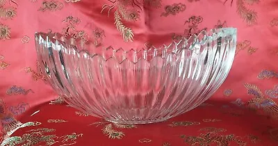 Buy Vintage Clear Sowerby Glass Art Deco Starburst Glass Fruit Bowl . Pattern 2634 • 25£