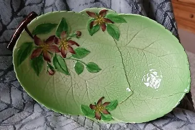 Buy Vintage Carlton Ware Hand Painted Australian Design Apple Blossom Leaf Dish 27cm • 18.99£
