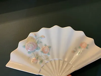 Buy St Michael Porcelain Fan Shaped Trinket Dish Decorative Vintage ✅ 55 • 7.99£