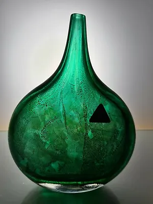 Buy Very Rare 'azurene Green' Isle Of Wight Studio Glass Lollipop Vase • 70£