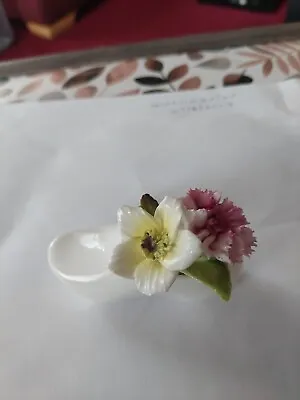 Buy Coalport Bone China, Exquisite  Miniature Flower Filled Clog Vintage Pre-owned  • 8£