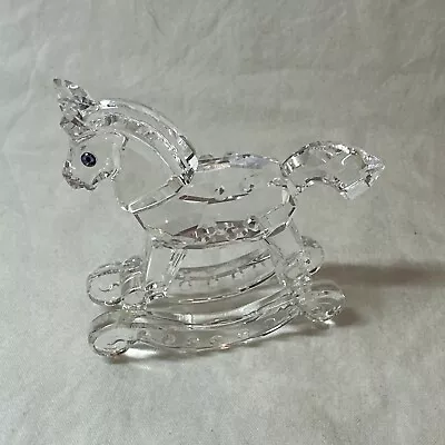 Buy Swarovski Crystal Glass Animal Figure ROCKING HORSE 183270 Perfect  Retired • 15£