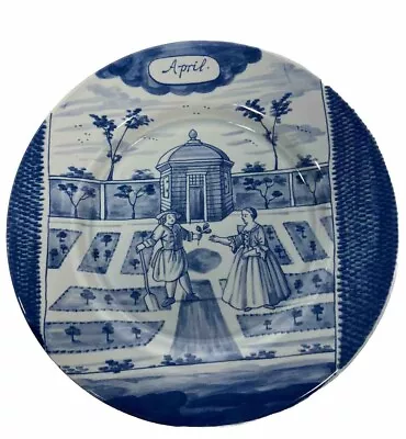 Buy Delft Holland Metropolitan Museum Of Art Months Of The Year Plate-APRIL-1st Ed • 66.26£