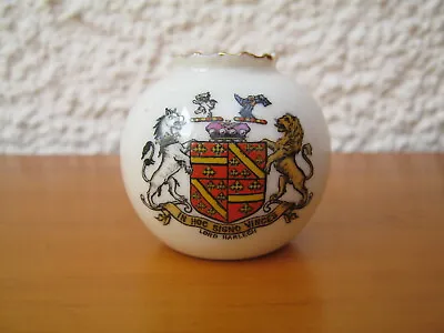 Buy Goss Lord Harlech Arms Vintage Crested China Miniature Vase Excellent Condition • 2.99£