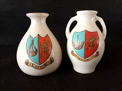 Buy Goss/Crested China - LOOE Crests - Exeter Vase/Bulbous Vase - Goss/Grafton. • 5.25£