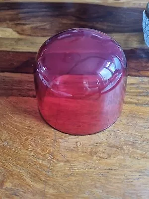 Buy Vintage Cranberry Glass Dome • 7.50£
