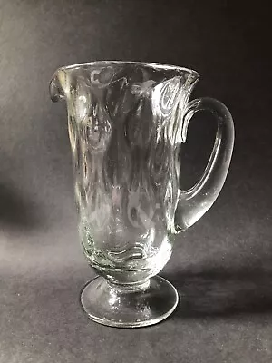 Buy Antique Thomas Webb Cocktail Pitcher / Jug ART  DECO Ripple Handblown Glass • 9.99£