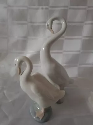 Buy (CF3) Pair Of Nao Swan Figurines By Lladro • 20£