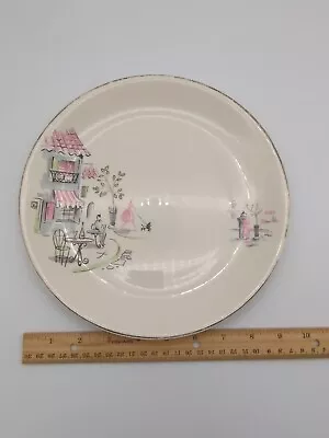 Buy Alfred Meakin China Montmartre Staffordshire England 9.5  Dinner Plate Paris Caf • 11.40£