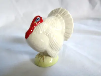 Buy BEAUTIFUL BESWICK TURKEY BIRD Rare Item, IN WHITE , 2.5  HIGH • 60£
