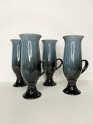 Buy Otagiri Irish Footed Pedestal Black And Blue Ombre Coffee Mugs • 33.73£