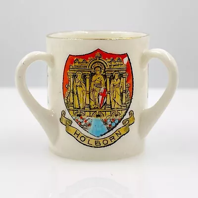 Buy W.h. Goss Crested China 3 Handled Loving Cup - Holborn - London - Camberwell • 14£