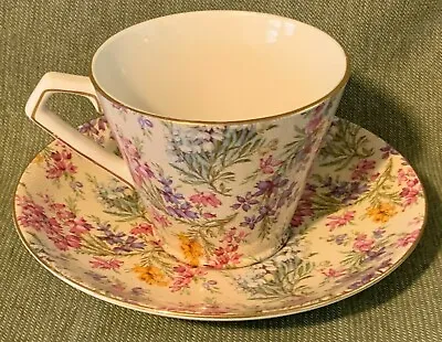 Buy Vintage LORD NELSON WARE  Heather  Chintz #2750 Tea Cup & Saucer Set EXCELLENT • 28.41£