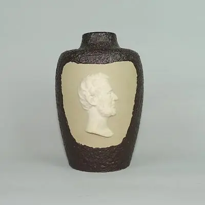 Buy A. Radford American Art Pottery Jasperware Abraham Lincoln Vase #12 • 265.07£