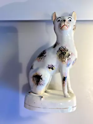 Buy Superb Very Large Staffordshire Pearlware Cat Circa 1840 To 1850 • 825£