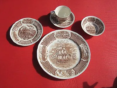 Buy Fair Winds Alfred Meakin Staffordshire England 5 Piece Plate Setting Clearance  • 23.04£