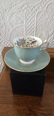 Buy Aynsley Pembroke Torquise Cup &saucer Superb Condition • 7.99£