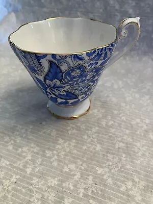 Buy Tea Cup. Royal Standard. Fine Bone China. England. Blue Floral. Fluted Cup With • 9.45£
