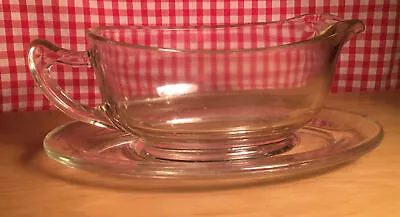 Buy Vintage Pyrex Clear Glass Gravy Boat And Drip Plate • 5.50£