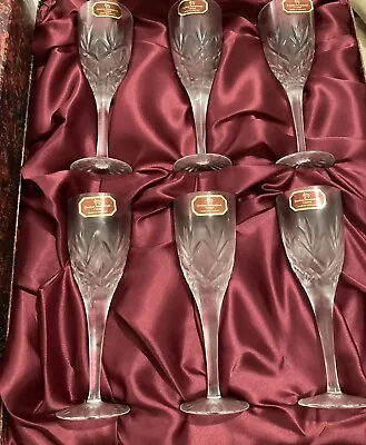 Buy Doulton International Cut Glass Crystal Glasses Boxed Ideal Gift • 22£
