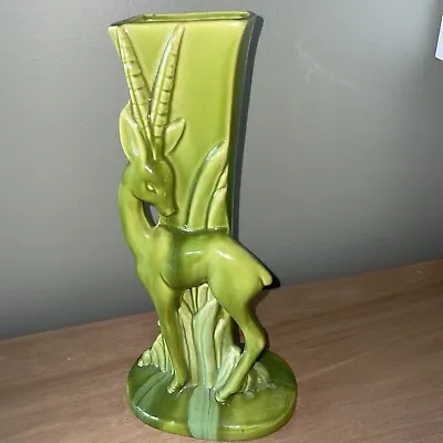 Buy Vintage Art Deco Royal Haeger Gazelle 15'' Tall Vase Excellent Condition • 61.43£