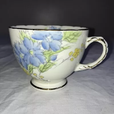 Buy Vintage Sutherland Pretty Blue Flower China Cup 2413 • 3.99£
