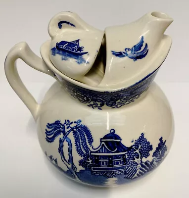 Buy Willow Blue 'Cosy' Teapot Vaporizer (2 Cup) Wood & Sons Vintage  1920-1939 • 23£