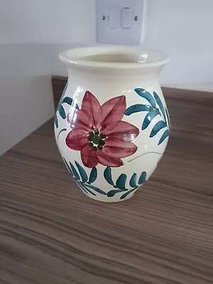 Buy Iden Pottery Rye Sussex Hand Painted Floral Vase • 10.99£