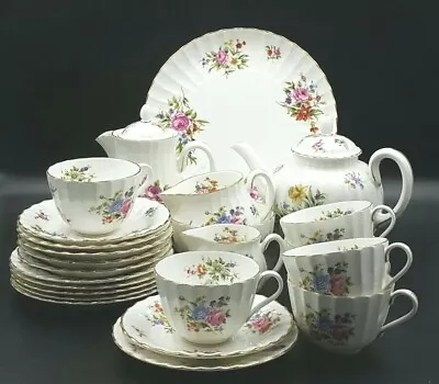 Buy Royal Worcester  White  Roanoke  Tea Set For 6 People-1st Quality • 249.90£