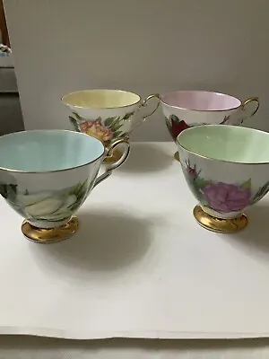 Buy 4x Paragon Bone China Six World Famous Flowers Cup(4),Grand Gala,Peace,Prelude.. • 22.50£