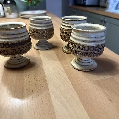 Buy Four Broadstairs Pottery Goblets • 16£