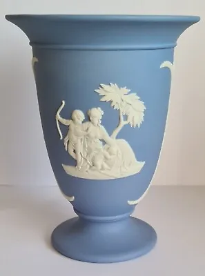 Buy Vintage Wedgwood Jasperware Blue Spill Vase • 14.99£