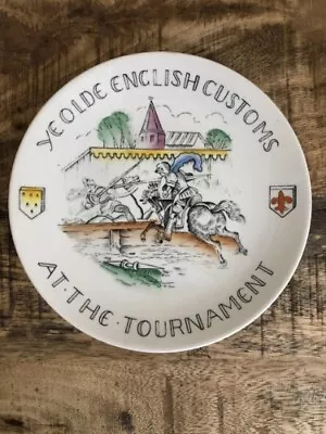 Buy 1930's Burleigh Ware ' At The Tournament ' Ye Olde English Customs Ware • 6£
