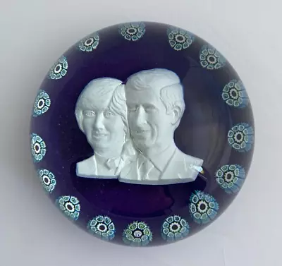 Buy Charles & Diana Commemorative Limited Edition Glass Paperweight, Rotunda 25/80 • 9£
