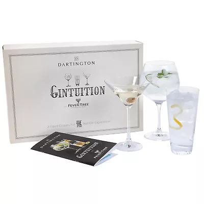Buy Dartington Crystal - Gintuition Three Pack Gin Glass Set In Presentation Box • 35£