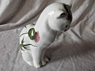 Buy Vintage Wemyss Bovey Plichta Cat Decorated With Flowering Thistles • 110£