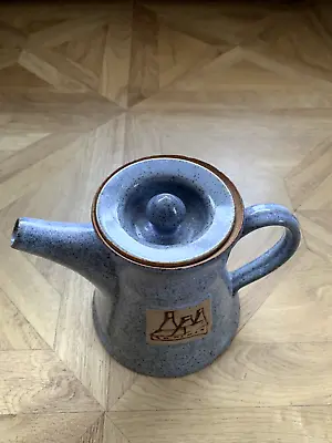 Buy Handmade Stoneware Teapot Blue Mottle Pottery Heavy . • 19.95£
