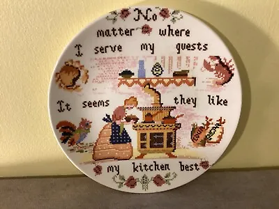 Buy Vintage POOLE POTTERY TAPESTRY 6  FARMHOUSE KITCHEN DISPLAY TEA PLATE • 4£