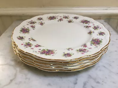 Buy Royal Albert Violetta English Bone China Dinner Plates • 38£