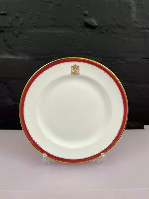 Buy RARE Minton H4361 Gold / Red Plate 9  Wide Crest Forward • 24.99£