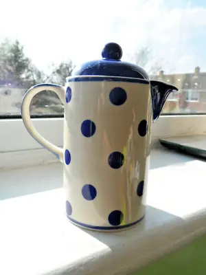 Buy Whittard Of Chelsea Tea Clipper Blue Spot Coffee Pot • 8.99£