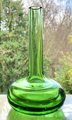 Buy Vintage Victorian Green Vase Laboratory Flask Scientific - 18cm X 11cm # 2 • 49£