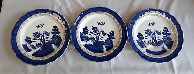Buy Royal Doulton Booths Real Old Willow Salad Plates X 3 - Seconds • 7.50£