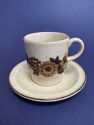 Buy Vtg 70s Floral Print  Poole Pottery Thistlewood Cup And Saucer Replacement • 8.45£