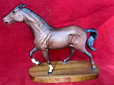 Buy Beautiful Beswick 25cm Spirit Of Fire 2829 Horse Figurine - VGC On Wooden Mount • 8.50£