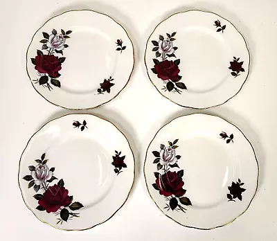 Buy Colclough Amoretta Rose Bone China 4 Side Tea Cake Plates 6.25   Made In England • 8.99£