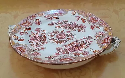 Buy Antique Spode Stone China Food Warmer Plate In The Pink Japan Pattern • 45£
