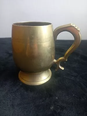 Buy Vintage Brass Tankard 1 Pint Drinking Vessel Stein Mug  • 9.99£